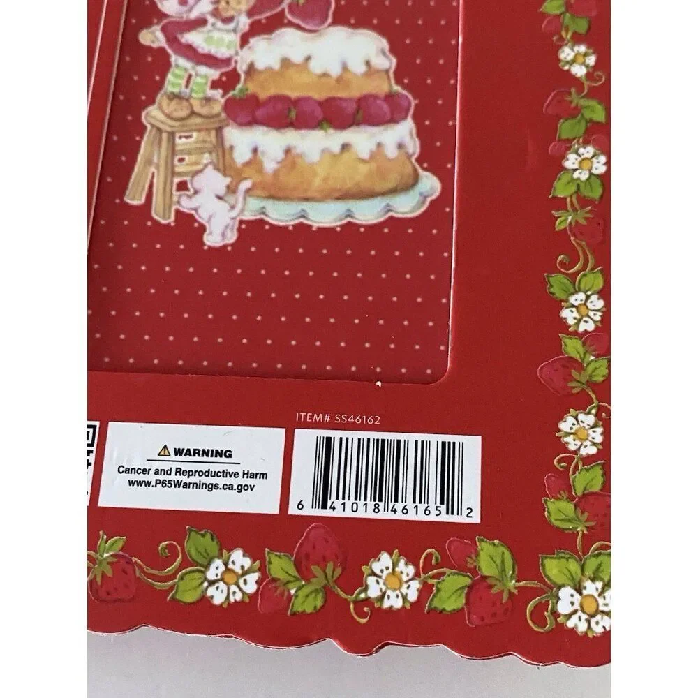 Strawberry Shortcake‎ Spot Patches With Keychain And Reusable Case Red 18 ct NEW